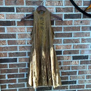 FP: high neck lace dress